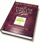 a photo of the book the purpose driven life